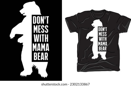 Camiseta de Mama Bear, Camisetas de Mamá, Camisetas para Madres, Regalo para Madres, Mama Tee, Camiseta de Mama Bear, Tee de Mama,Regalos De Ducha Para Bebés