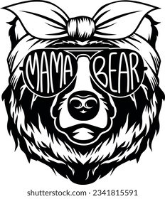 Mama Bear SVG, Mama Bear vector svg
