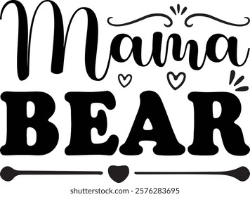 Mama bear t shirt design,