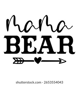 Mama Bear T shirt Design Lover