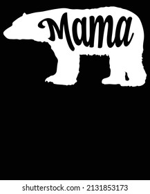 
Mama bear tshirt design for