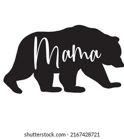 Mama Bear Vector Logo Template Mothers Stock Vector (Royalty Free ...