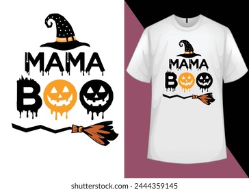 Mama boo Halloween Spooky Season T-shirt, Halloween Shirt,