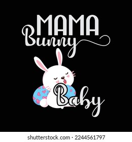 Mama Bunny Baby Bunny Anuncio de Embarazo de Pascua