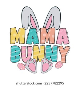 mama bunny, easter sublimation, easter