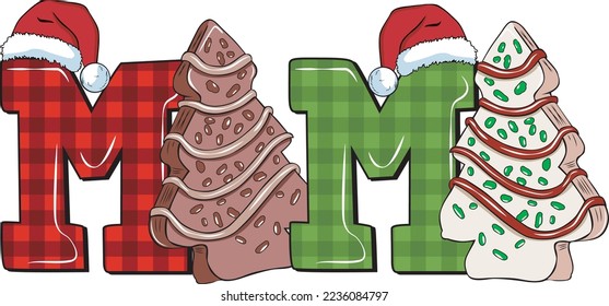 Mama Christmas Tree Cakes Letter