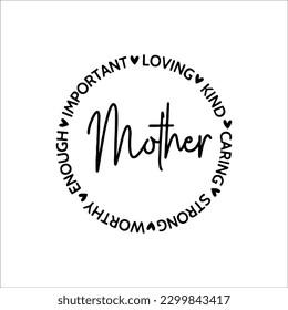 Mama Circle SVG, Forever My Mama Svg, Strong Capable Mammy, Mama Pillow SVG, Happy Mother Day, Spring Circle Svg, Mama T Shirt Cut Design svg