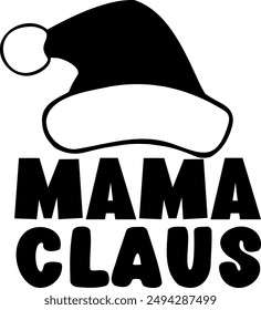 Mamá Claus. Día de la madre. Vector de cotización de maternidad