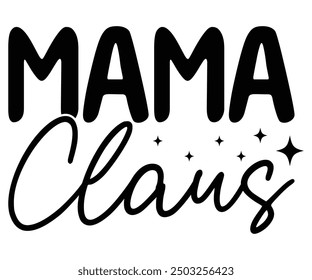 mama claus Svg, Navidades, Invierno, Navidades retro, Merry mama, Holly Jolly