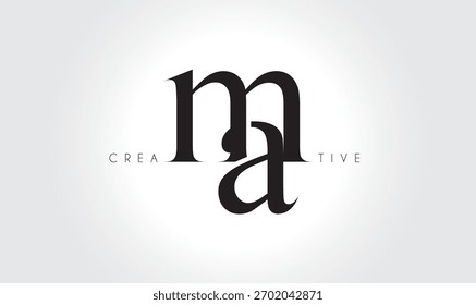MAma Elegant Serif Monogram Logo – Luxury Lowercase Typographic Lettermark for Modern Branding
