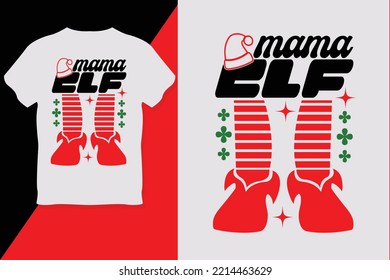 Mama Elf t Shirt Design Day of the Dead