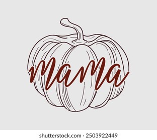 Mamá, camiseta de otoño, camiseta divertida de otoño de acción de gracias diseño de camiseta de calabaza, diseño de otoño, Diseños de calabaza