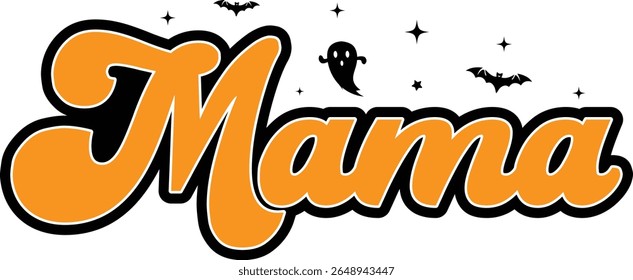 Mama Halloween T Shirt Design For mom, Spooky Fall Season Gift. bundle,