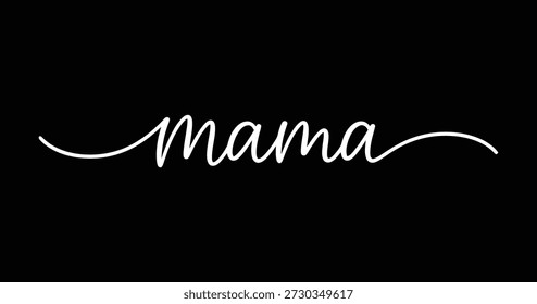 Mama Handwritten Script Typography Minimal Feminine Design