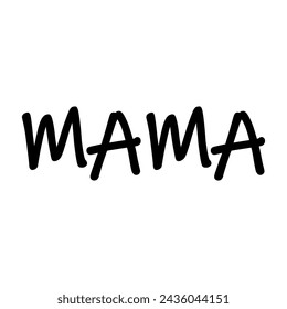 Mama icon vector. mother illustration sign. mom symbol or logo.