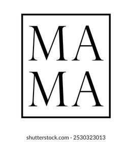 Mamá, Mamá, diseño del día de la madre, diseño de las citas de la mamá