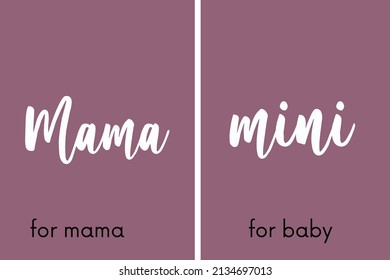 Mama And Matching T Shirt Design