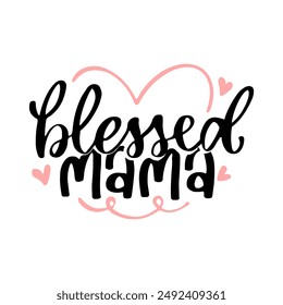 Mama And Me Lettering Quotes. Vector cute typography for baby girl or boy. Mom life calligraphy. Text design for cards and clothes. Mommy and me cartoon illustration.