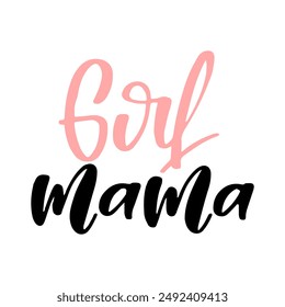 Mama And Me Lettering Quotes. Vector cute typography for baby girl or boy. Mom life calligraphy. Text design for cards and clothes. Mommy and me cartoon illustration.