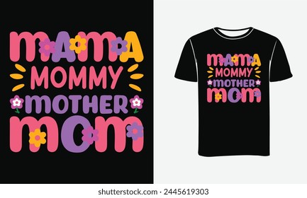 
Mama mommy mother mom, Mother's Day t-shirt design Vector Art . Text, hand lettering Super Mom. Vector isolated on a white background. Painted crown, hearts, calligraphy. Illustration for print, t-sh