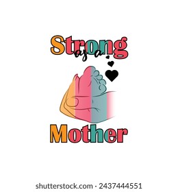 Mama, Mother's T-shirt design, Lettering design for greeting banners, Modern calligraphy, Cards and Posters, Mugs, Notebooks, white background,  EPS 10.