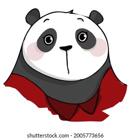 Mama Panda Face Vector, Perfect for illustration, background, icon, pattern, etc.
