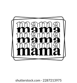 Mama Retro Mother's Day Svg Design