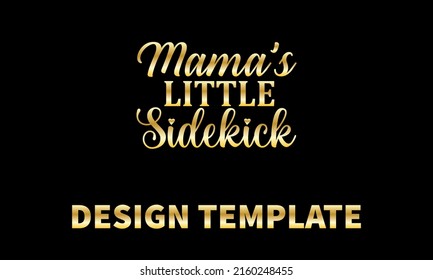 mama s little sidekick vector logo monogram template