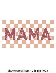 Mama Shirts for Women Tie Dye Mama Letter Printed T-Shirt Casual Tee Tops Funny Graphic Tees, Retro Shirt