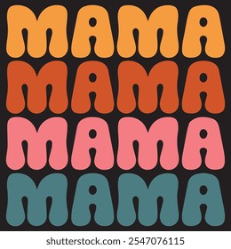 mama typography t shirt design.