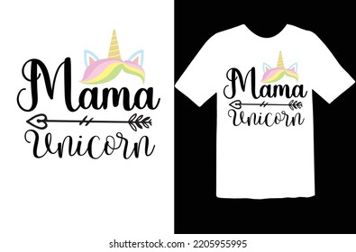 Mama Unicorn Svg Design File