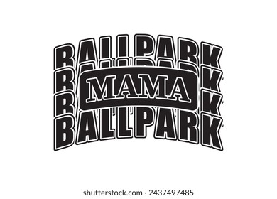 Mama Varsity EPS T-shirt, Baseball Mama T-shirt