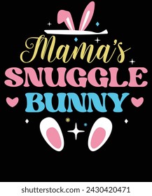 Mama's kuscheliges Bunny T-Shirt Design