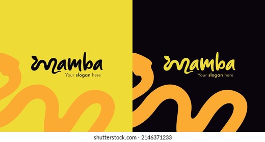 Mamba creative logo. Recommended to be the logo of a company or other commercial purpose.