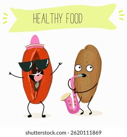 Mamey, mammea, mammee fruit. Natural vitamin antioxidant detox food collection. Vector hand drawn illistration.