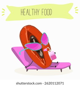 Mamey, mammea, mammee fruit. Natural vitamin antioxidant detox food collection. Vector hand drawn illistration.