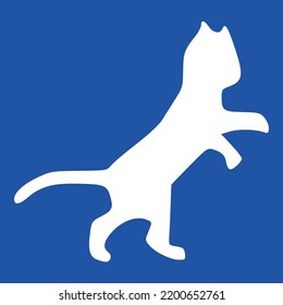 Mammal Animal Cat Leaping Pet Jump Feline Vector