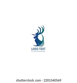 mammal animal deer logo. vector icon Deer head creative design logo illustration