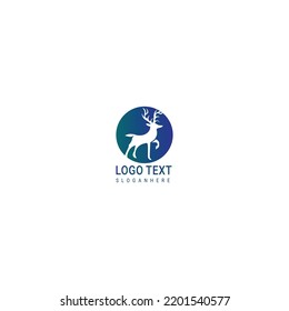 mammal animal deer logo. vector icon Deer head creative design logo illustration