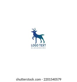 mammal animal deer logo. vector icon Deer head creative design logo illustration