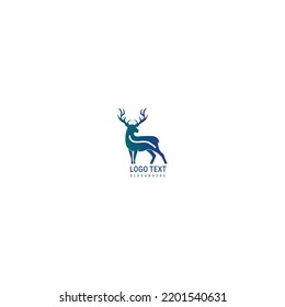 mammal animal deer logo. vector icon Deer head creative design logo illustration