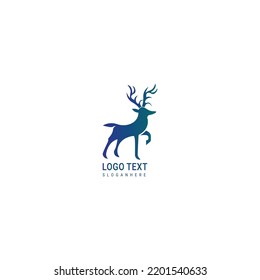 Logo von Säugetieren Vektorsymbol Hirsch, kreatives Design-Logo-Illustration