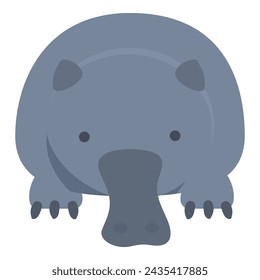 Mammal desman icon cartoon vector. Character exotic. Picture nature beast