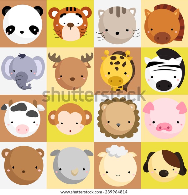 Mammal Icon Vector Set Stock Vector (royalty Free) 239964814 