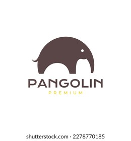 Säugetiere Pangolin-Ameisenkreis geometrische, moderne, einfache Logo-Design