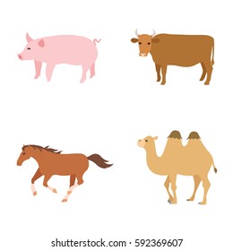 Mammals vector icons