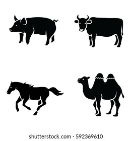 Mammals vector icons