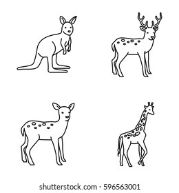 Mammals vector icons