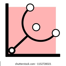 Mammography is the process of using low energy x-rays to examine the woman breast for diagnosis and screening. medical cartoon vector  illustration.