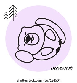 mammon animal line icon
